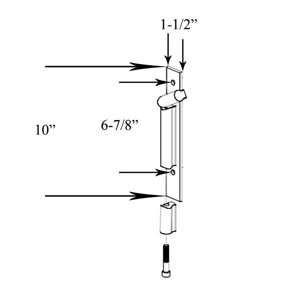 Marvin Contemporary Keyed Handle, Ultimate Sliding French Door