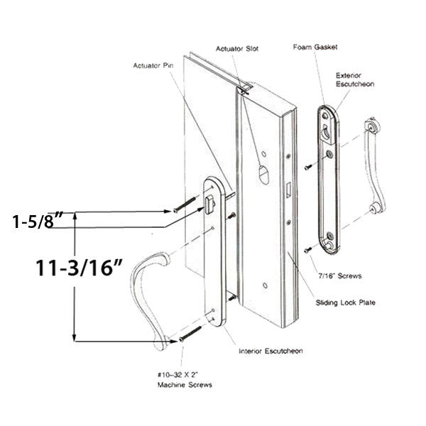 Marvin Active Non-Keyed Ultimate Sliding French Door Wide Trim