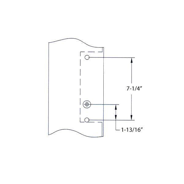 Marvin Inactive / Dummy Trim for Passive Door - PVD