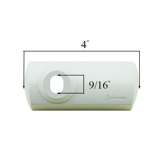 Andersen Enhanced Casement Window - Operator Cover - Classic Style - White 1995 -1998.