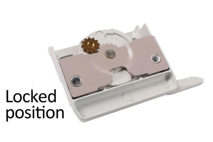 Truth Hardware "Entrygard" Sash Lock With 2-3/8" Screw Holes - White