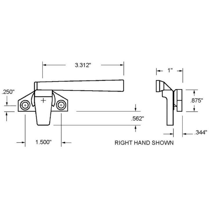 Truth Hardware Trimline Cam Handle Lock