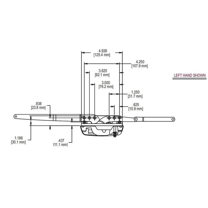 Truth Hardware Dual Arm Window Operator