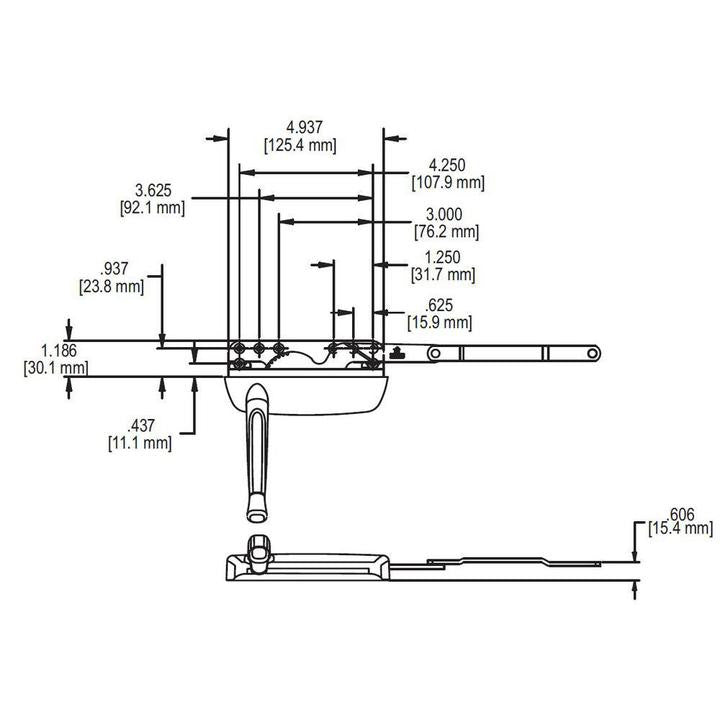 Truth Hardware Maxim Reverse Dyad Casement Window Operator