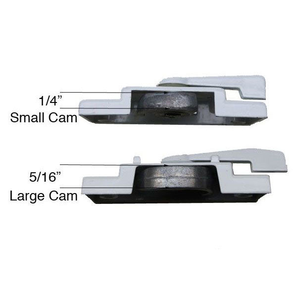 Sweep Latch, 2-1/16 Swivel Type Sash Lock - White