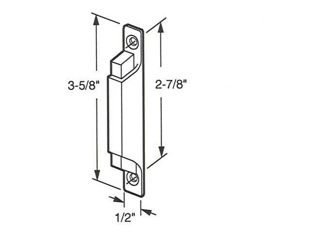 Latch and Pull - Vinyl and Aluminum Sash Hardware, Plastic - White