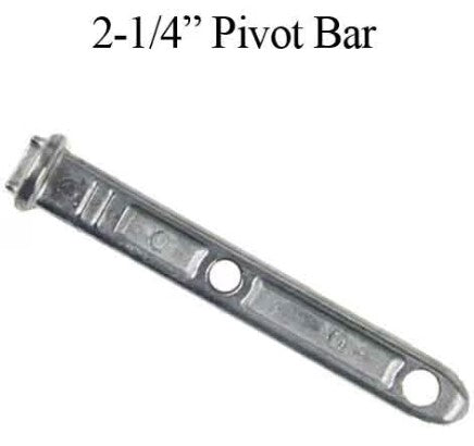 Pivot Bar, 2-1/4", 2 Holes, 1" Spacing Round End, Zinc Die-Cast