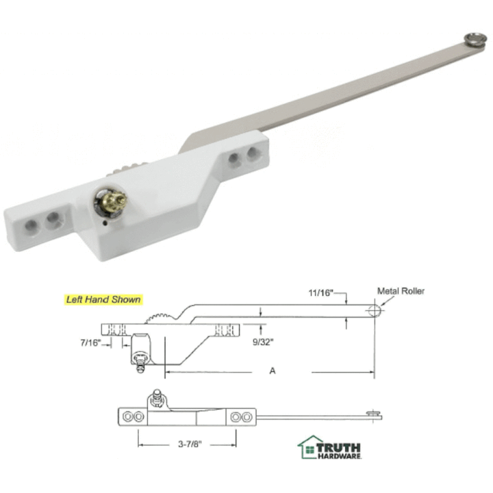 Truth Hardware Front Mount Casement Window Operator with Arm