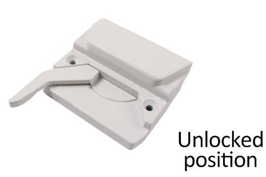 Truth Hardware "Entrygard" Sash Lock With 2-3/8" Screw Holes - White