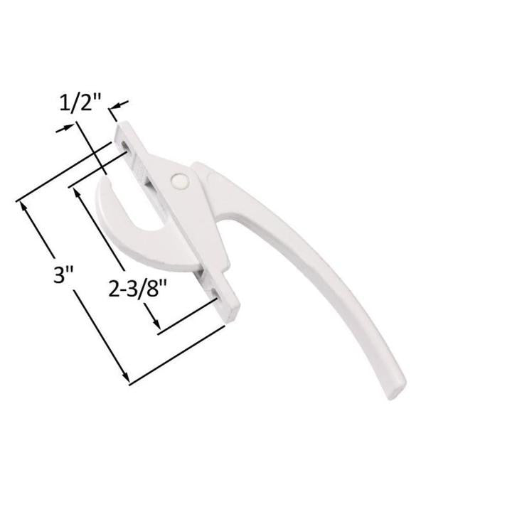 Truth Hardware Straight Casement Window Locking Handle with 2-3/8" Screw Holes