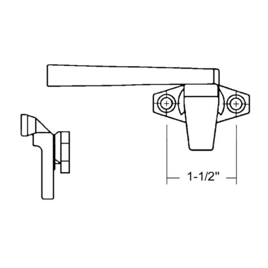 Truth Hardware Inline Base Trimline Cam Handle