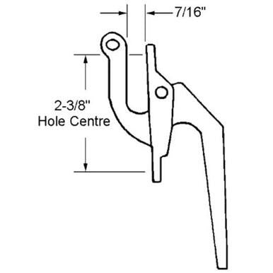 Truth Hardware Casement Window Locking Handle with Tie Bar Connection