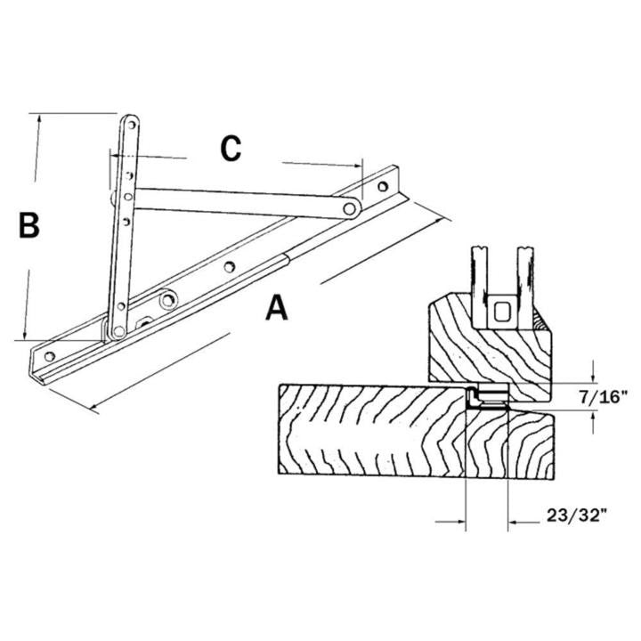 Truth Hardware Awning and Casement Window Hinge