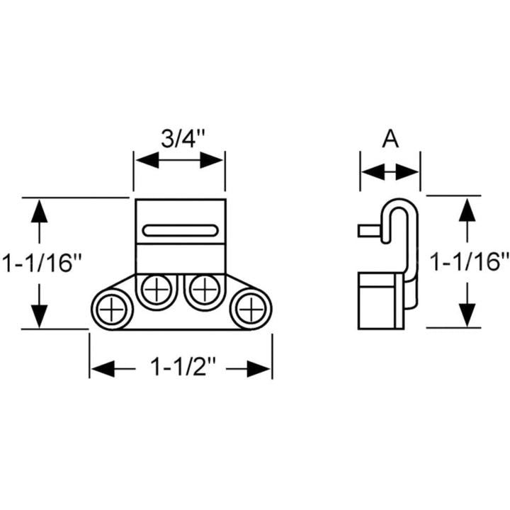 Truth Hardware 1-1/2" Tie Bar Guide