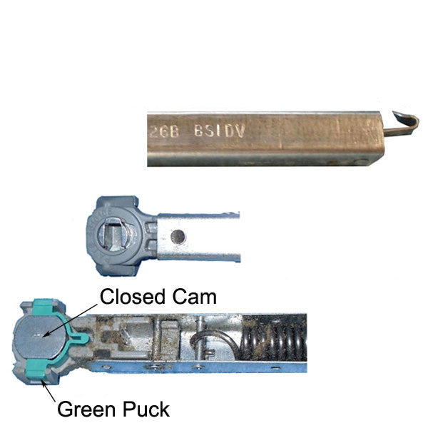 Tilt shoe, 1-1/4 x 17/32 Red Puck, Closed Cam Inverted