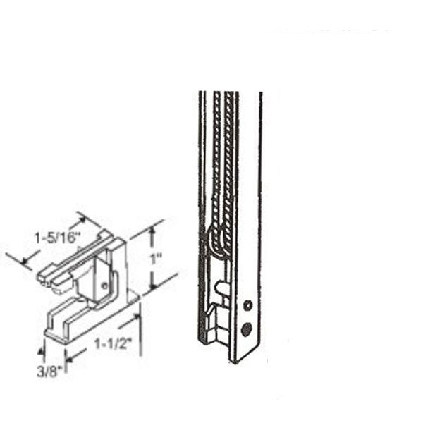 End Bracket Attachment # 16 for Channel Balance, Locking Terminal with Metal Lock