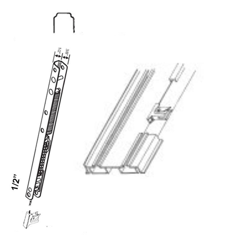 End Bracket Attachment # 16 for Channel Balance, Locking Terminal with Metal Lock