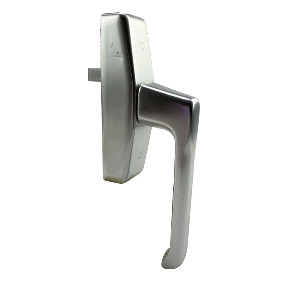 Turn & Tilt Window Handle, Silver, London, Cast Aluminum