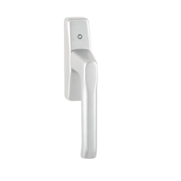 Turn & Tilt Window Handle, Silver, London, Cast Aluminum