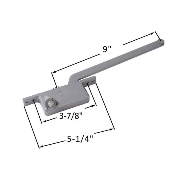 Casement Window 9" Square Series Operator - Aluminum