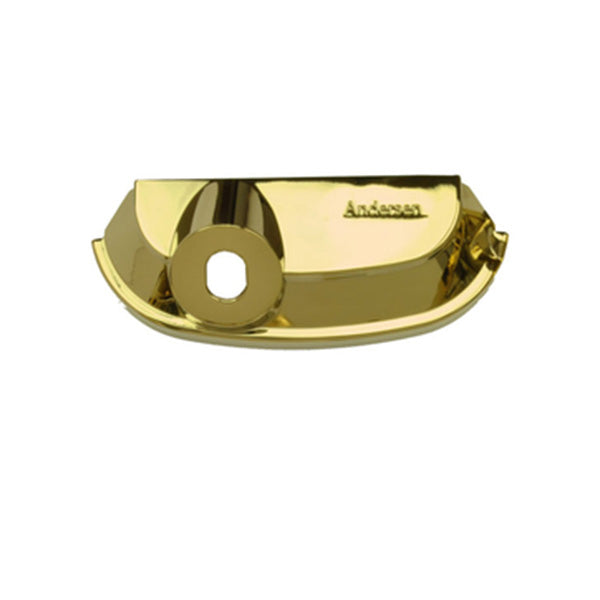 Operator Cover for Andersen Perma-Shield Improved/E-Z Casement Windows - Traditional - Bright Brass