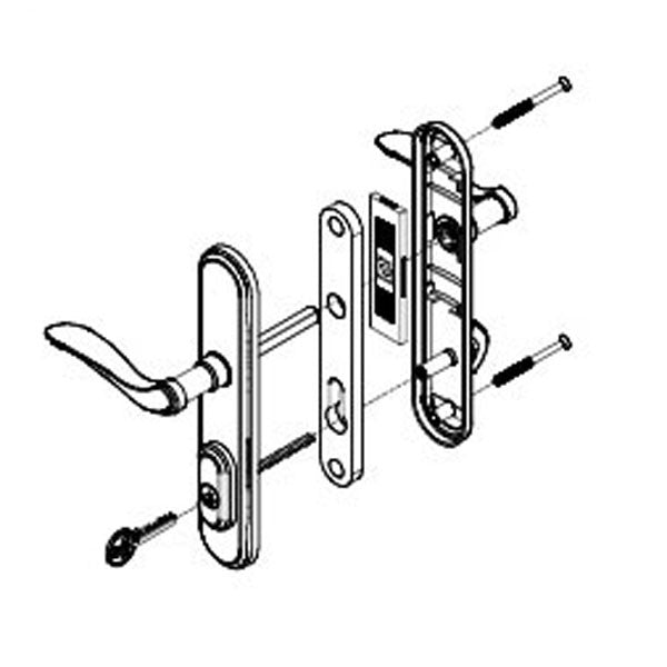 Integrity Cambridge Primary, Keyed Swinging Door Handles