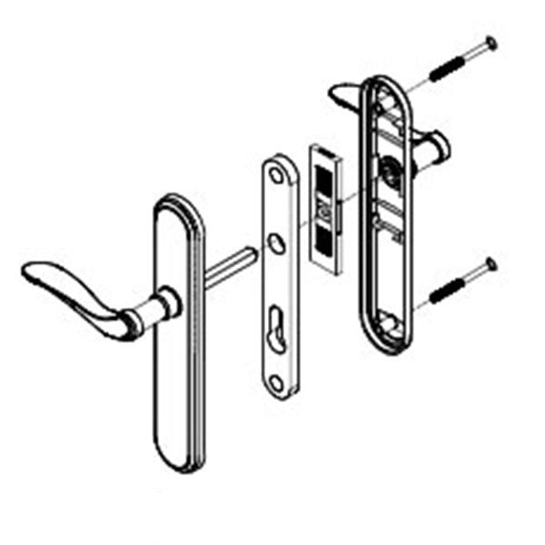 Integrity Cambrige Secondary, Passive Swinging Door Handles
