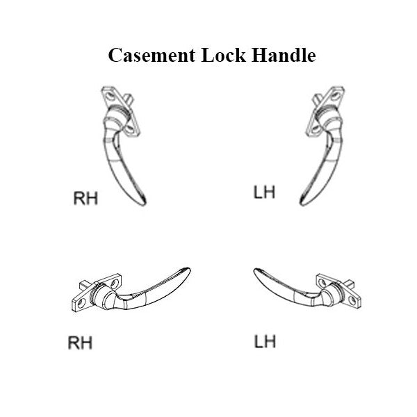 Marvin Push Out Casement Lock Handle, Active -