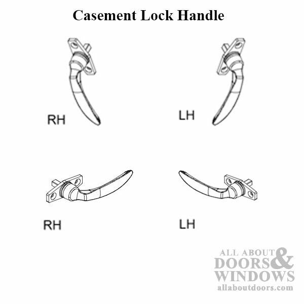 Marvin Push Out Casement Lock Handle, Dummy -