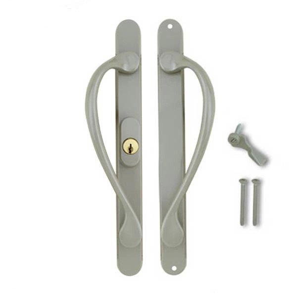 Marvin Active Keyed, Narrow Sliding Door Handle, Center Thumb