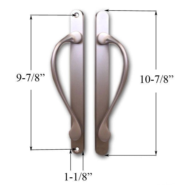 Marvin Active Non-Keyed, Narrow Sliding Door Handle, Center Thumb