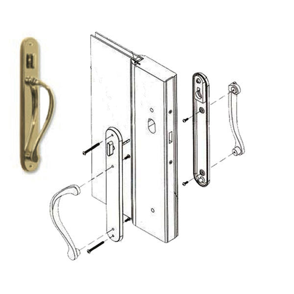 Marvin Active Non-Keyed Ultimate Sliding French Door Wide Trim