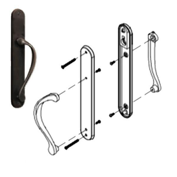 Marvin Ultimate Sliding French Door, Inactive / Dummy Wide Handle Set