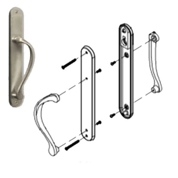 Marvin Ultimate Sliding French Door, Inactive / Dummy Wide Handle Set