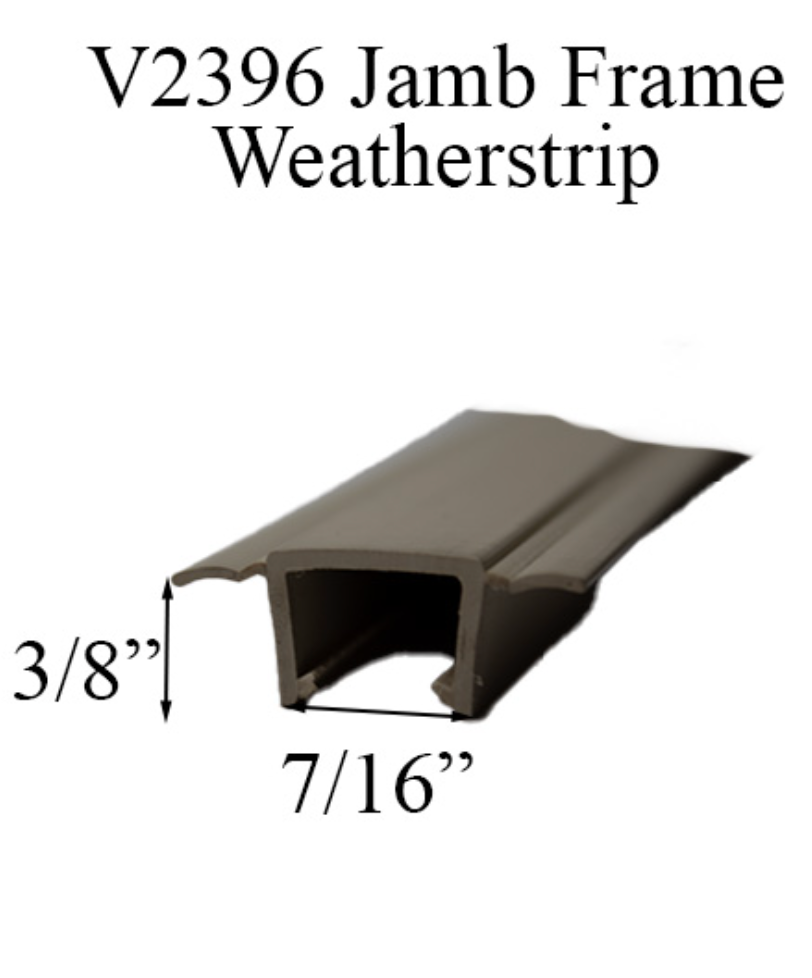 V2396 JAMB FRAME WEATHERSTRIP, BEIGE, "78.693
