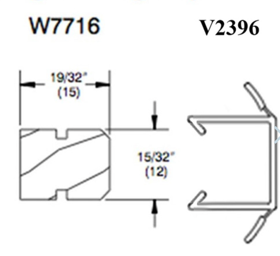 V2396 JAMB FRAME WEATHERSTRIP, BEIGE, "78.693