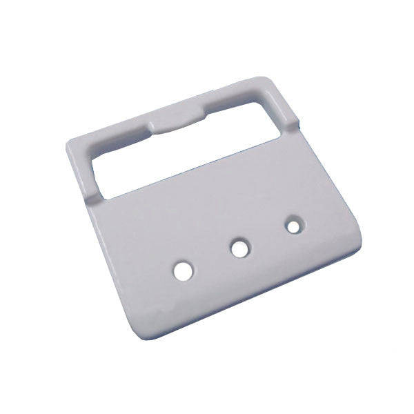 Keeper, Face Mount, Single / Double Hung Sliding Window Sash Lock Strike - White