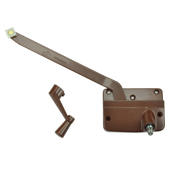 Wood Casement Window Straight Arm Operator 0531108 Left Hand Bronze Short Arm Operator 1960 to 1974