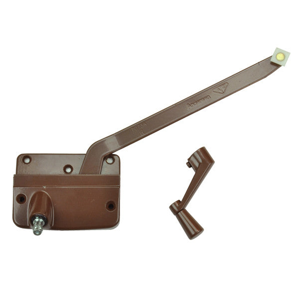 Wood Casement Window Straight Arm Operator 0531112 Right Hand Bronze Short Arm Operator 1960 to 1974