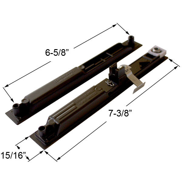 Marvin Ultimate Screen Door Handle, Interior / Exterior - Black