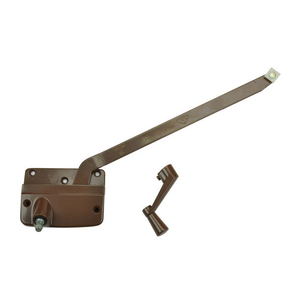 Wood Casement Window Straight Arm Operator 0566212 Right Hand Bronze Operator Long Arm 1960 to 1974