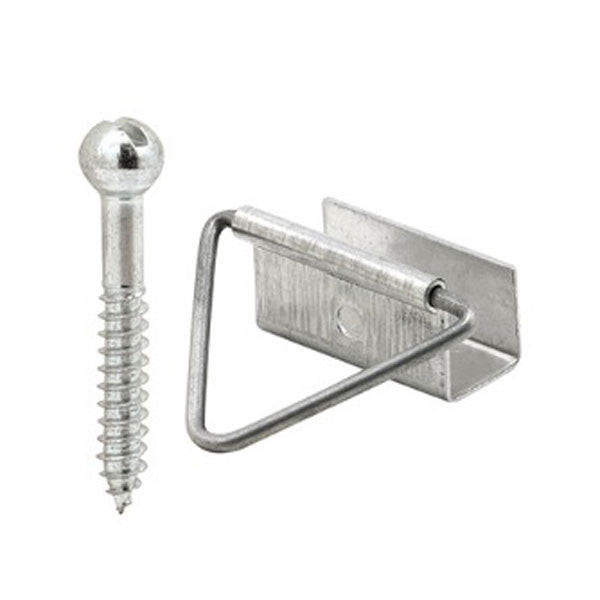 Window Screen Bottom Latch, 7/16 x 1", 4 Pack - Mill Finish