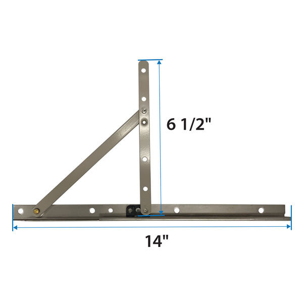 100 Series Awning Hinge Kit 9046304 Awning 14 Inch Hinge Kit - Left Hand