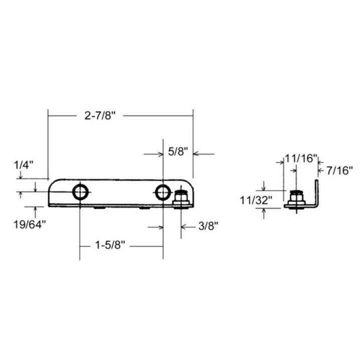 Truth Hardware Stud Bracket for Entrygard Casement Window Operators