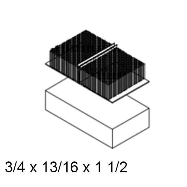 Marvin Single & Double Hung Check Rail Pile Weatherstrip V196 - Beige