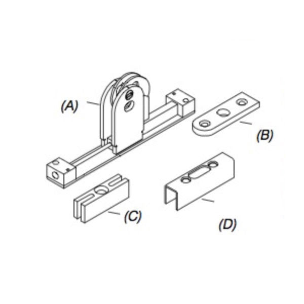 Marvin Inactive Panel, Sliding Door Lock, 2-3/8"