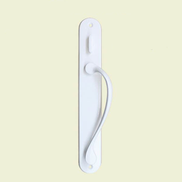 Marvin Active Non-Keyed, Traditional Wide Sliding Door Handle Trim - White