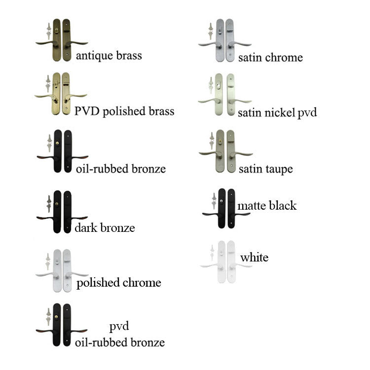 MARVIN ACTIVE KEYED HANDLE SET TRIMSET WITH INTERIOR THUMBTURN - SATIN TAUPE
