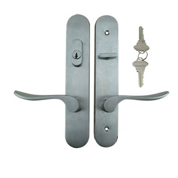 Marvin Active Keyed Handle Set Trimset - Pvd Satin Nickel