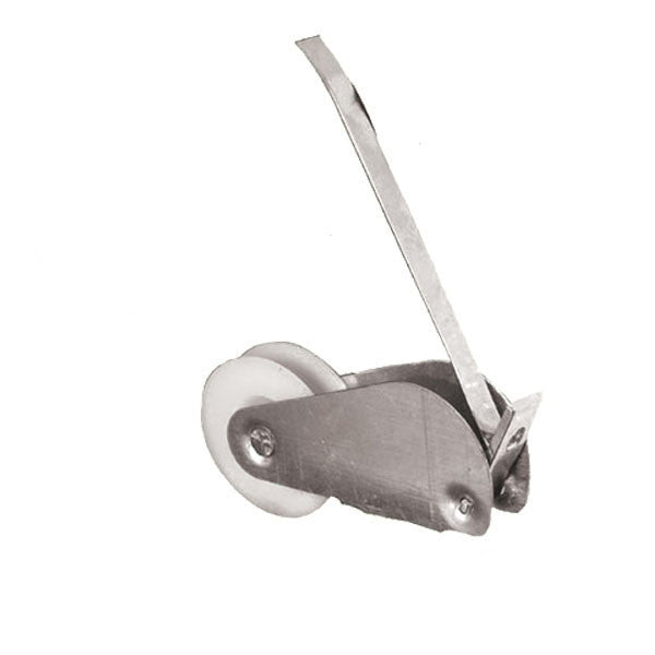 Straight Spring Tension Roller Assembly With 1 Inch Nylon Wheel For Sliding Screen Door
